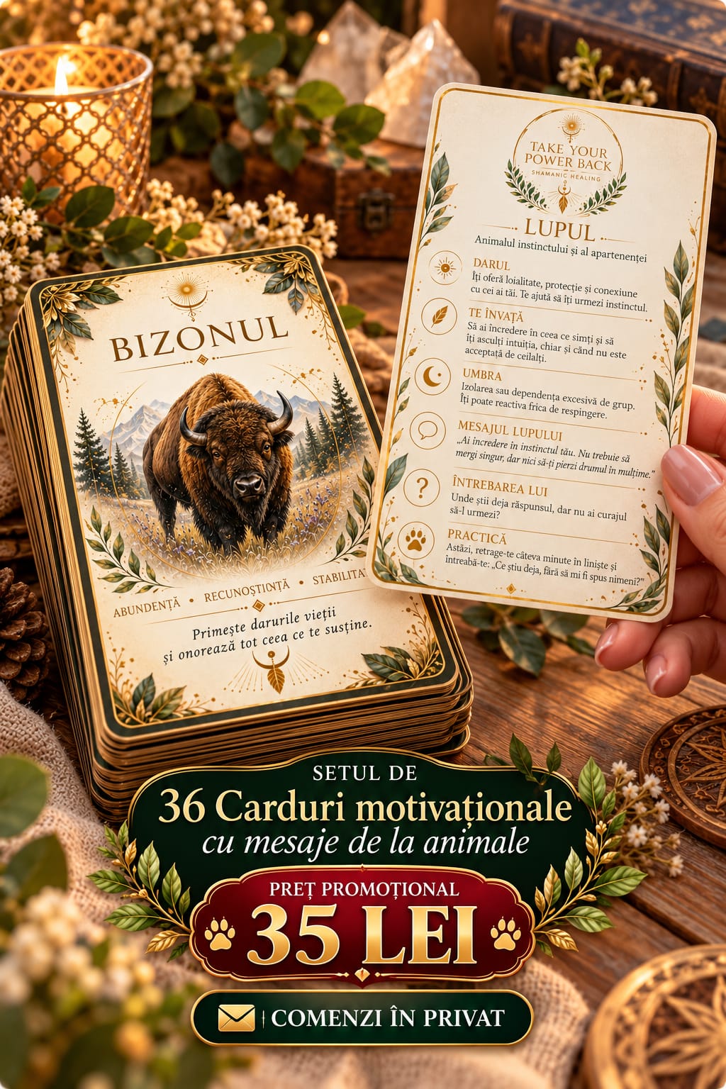 36 de carduri motivaționale — Mesaje de la animale